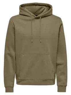 Miesten Huppari, ONSCONNOR REG SWEAT HOODIE NOS>Only and Sons Best