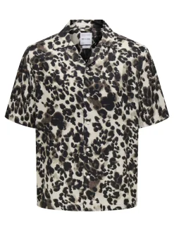 miesten kauluspaita, ROCKET REG SS RESORT AOP SHIRT>Only and Sons Sale