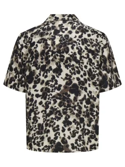 miesten kauluspaita, ROCKET REG SS RESORT AOP SHIRT>Only and Sons Sale