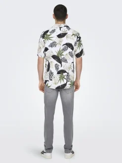 miesten kauluspaita, WAYNE LIFE VISCOSE SHIRT><noscript><img width=