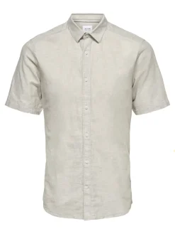 Miesten Kauluspaita ONSCAIDEN SS SOLID LINEN><noscript><img width=