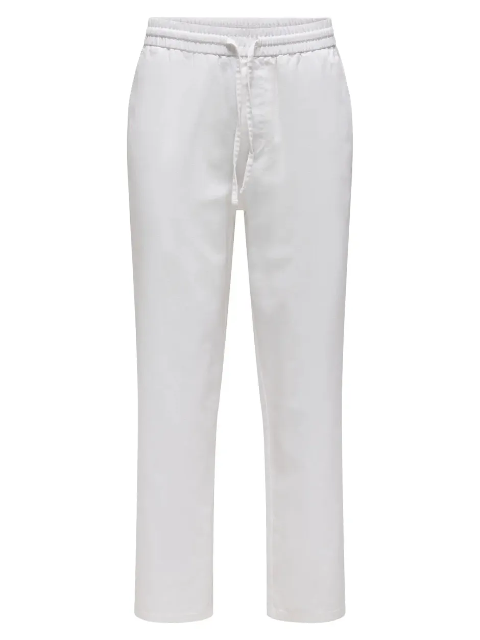 miesten kesähousut, SINUS LOOSE LIN PANT>Only and Sons Hot