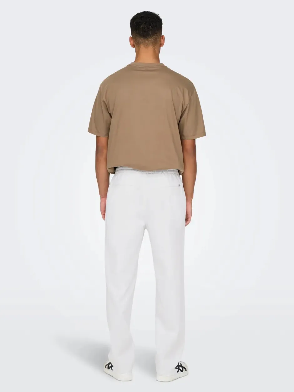 miesten kesähousut, SINUS LOOSE LIN PANT>Only and Sons Hot