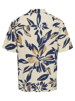 miesten lyhythihainen kauluspaita, PIERO AOP SS JERSEY SHIRT>Only and Sons Sale