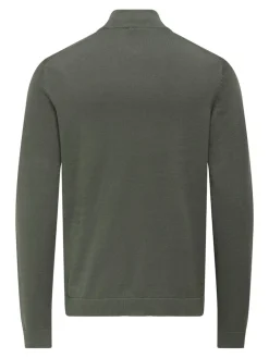 miesten neule, ALEX REG HALZ ZIP>Only and Sons Clearance