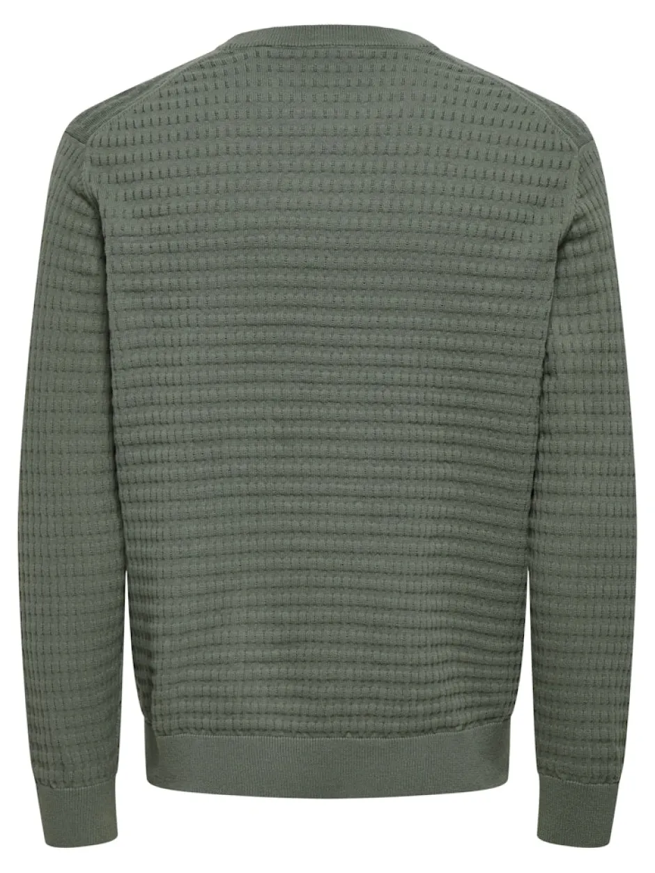 miesten neulepusero ONSBERRY REG 12 LS CREW KNIT FRML NOOS,>Only and Sons New