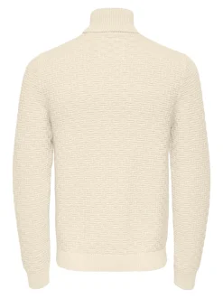miesten neulepusero, KAY REG ROLL NECK KNIT>Only and Sons Clearance