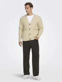 miesten neuletakki ONSFRAME RLX CARDIGAN KNIT,><noscript><img width=