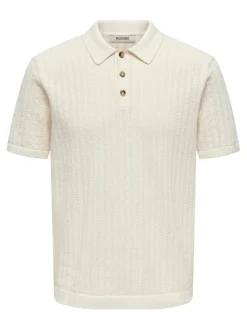 miesten paita ONSMOON REG 12 SS Polo Knit,>Only and Sons