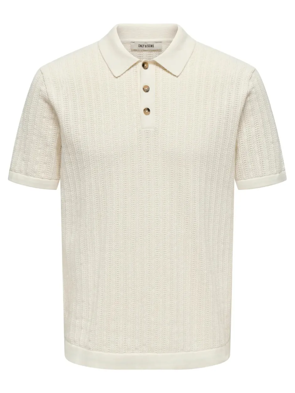 miesten paita ONSMOON REG 12 SS Polo Knit,>Only and Sons