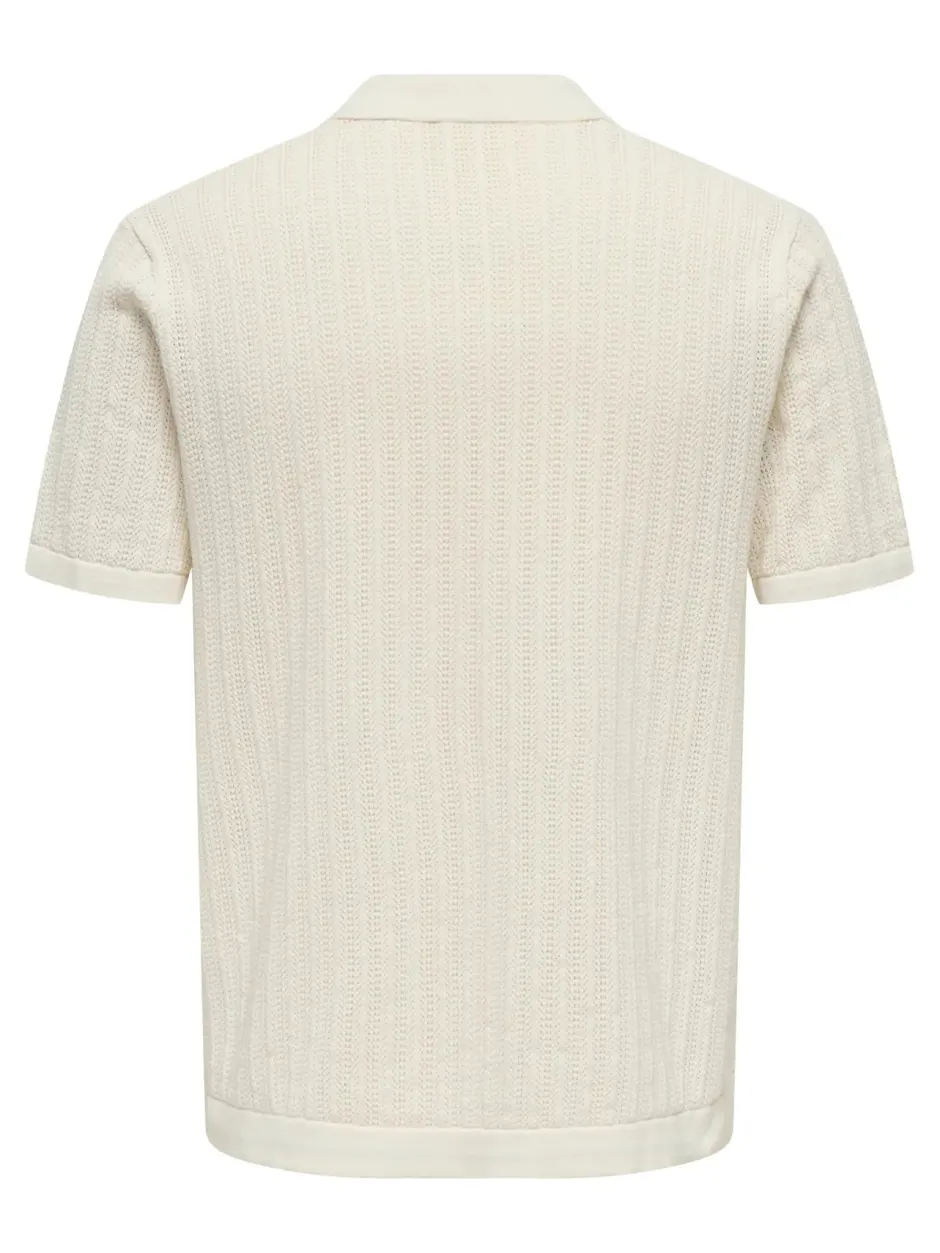 miesten paita ONSMOON REG 12 SS Polo Knit,>Only and Sons