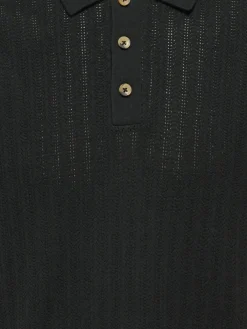 miesten paita ONSMOON REG 12 SS Polo Knit, musta><noscript><img width=