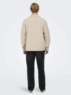 Miesten Pellava Paitatakki, Kenneth Overshirt>Only and Sons Best