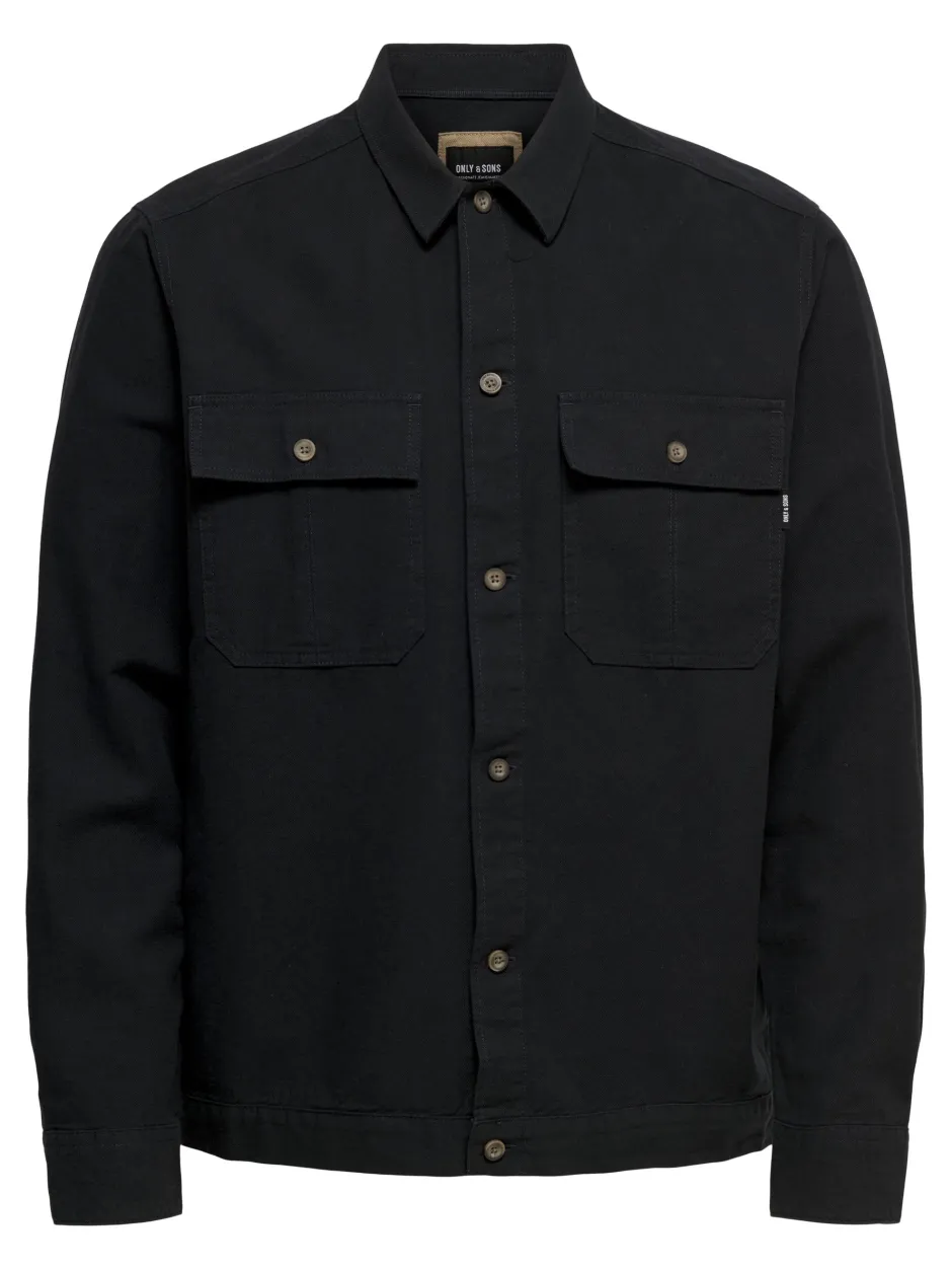 Miesten Pellava Paitatakki, Kenneth Overshirt>Only and Sons Outlet