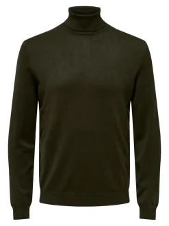 Miesten Pooloneule, Wyler Life Roll Neck Nos Armeijanvihreä><noscript><img width=