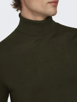 Miesten Pooloneule, Wyler Life Roll Neck Nos Armeijanvihreä><noscript><img width=