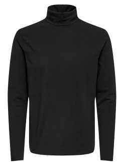 miesten roll neck ONSMICHAN LS ROLLNECK, musta>Only and Sons Outlet