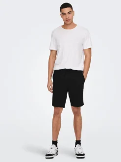 miesten shortsit, LINUS COT SHORTS>Only and Sons Sale