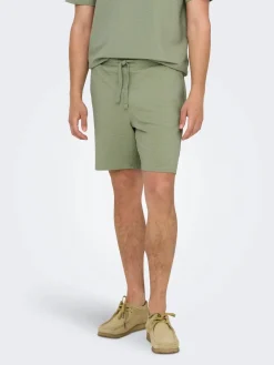 miesten shortsit, K KIAN REG SEERSUCKER SHORTS>Only and Sons