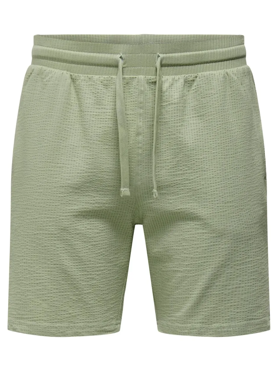 miesten shortsit, K KIAN REG SEERSUCKER SHORTS>Only and Sons