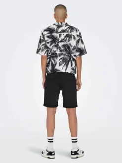 Miesten Shortsit PLY LIFE REG BLK JOG>Only and Sons Best