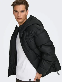 miesten takit ONSMICHAEL WATER REP. PUFFER OTW, musta><noscript><img width=