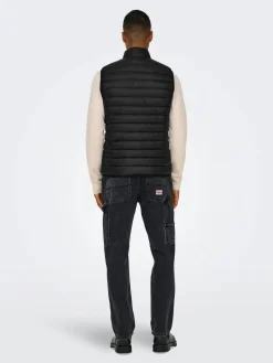 miesten toppaliivi, GAVIN LIFE LIGHT QUILTED ZIP VEST OTW>Only and Sons