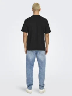 miesten t-paita, RHINESTONE RLX SS TEE>Only and Sons Online