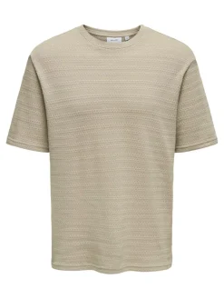 miesten t-paita, GIVO REG 12 SS CREW KNIT>Only and Sons Best