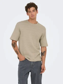 miesten t-paita, GIVO REG 12 SS CREW KNIT><noscript><img width=