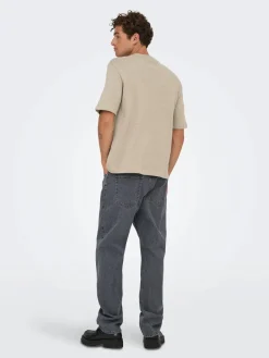 miesten t-paita, GIVO REG 12 SS CREW KNIT><noscript><img width=