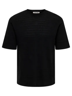 miesten t-paita, GIVO REG 12 SS CREW KNIT><noscript><img width=