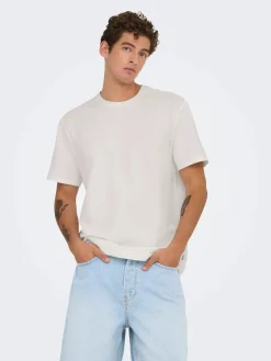 miesten t-paita, K KIAN REG SEERSUCKER SS TEE>Only and Sons Clearance
