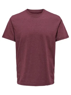 miesten t-paita ONSMAX LIFE SS STITCH TEE NOOS, Port Royale Melange><noscript><img width=