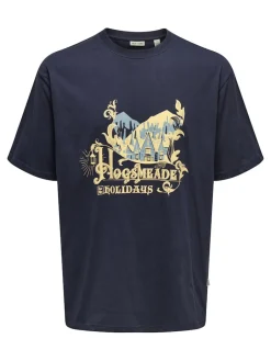 miesten t-paita, ONSXMAS RLX SS TEE HP>Only and Sons Hot