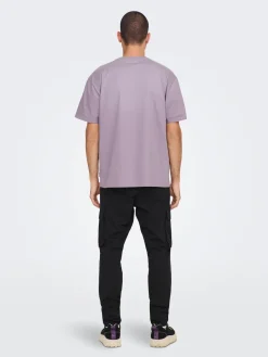 , Miesten T-Paita, Onsfred Rls Ss Tee Noos Liila>Only and Sons Outlet