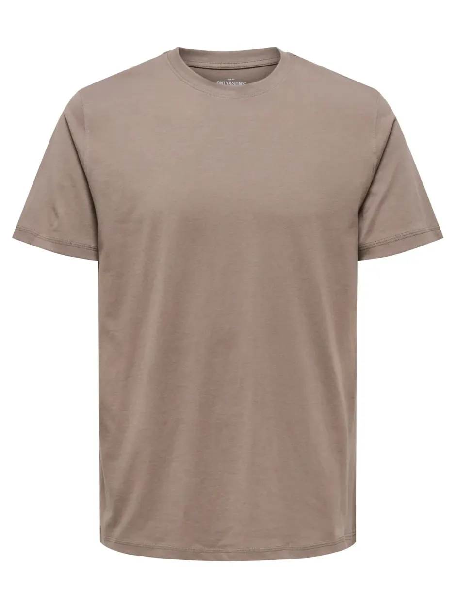 miesten t-paita ONSMAX LIFE SS STITCH TEE NOOS, Falcon melange>Only and Sons Clearance