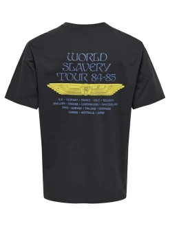 miesten t-paita, IRON MADEN T-SHIRT>Only and Sons Clearance