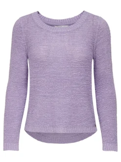 Naisten Neule, Geena Xo L/S Pullover Liila>Only Hot