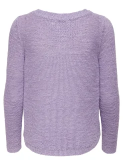 Naisten Neule, Geena Xo L/S Pullover Liila>Only Hot