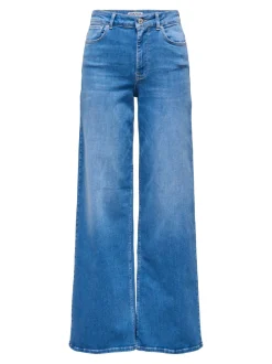 naisten farkut ONLMADISON BLUSH HW WIDE DNM REA260 NOOS, sininen><noscript><img width=