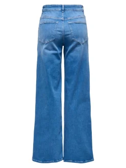 naisten farkut ONLMADISON BLUSH HW WIDE DNM REA260 NOOS, sininen><noscript><img width=