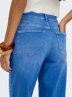 naisten farkut ONLMADISON BLUSH HW WIDE DNM REA260 NOOS, sininen><noscript><img width=