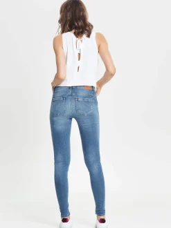Naisten farkut, Paola Highwaist Jeans Indigo>Only Best