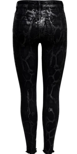 Naisten Housut, Blush Mid Raw Snakedenim>Only