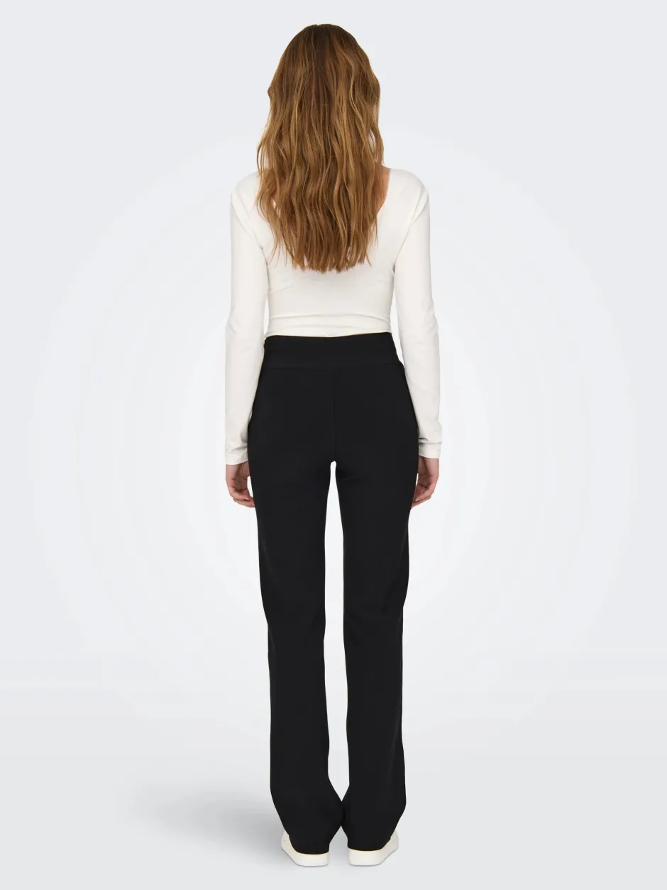 naisten housut, ONLCLEVER LIFE WIDE BAND LONG PANT>Only Hot