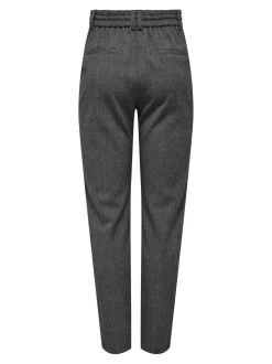 Naisten Housut, ONLPOPTRASH-ELISE EASY MELANGE PANT NOOS Harmaa Kuosi><noscript><img width=