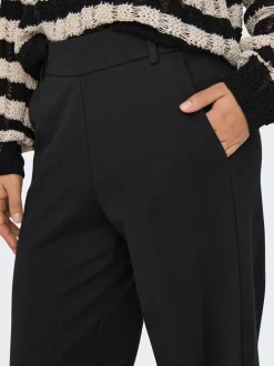 naisten housut ONLPOPTRASH LIFE MW STRAIGHT PNT NOOS,><noscript><img width=