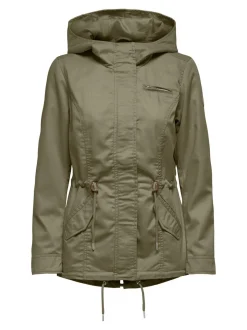 , Naisten Kevättakki, Lorca Canvas Parka Armeijanvihreä><noscript><img width=