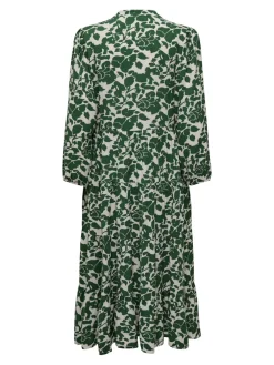 naisten mekko, ONLMILANA 7/8 DRESS WVN Vihreä Kuosi><noscript><img width=